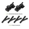 HOPESPANNER TOYOTA Compatible with 07-13 Black Front Window Nozzle 8538112300 Windshield Washer Nozzle Set