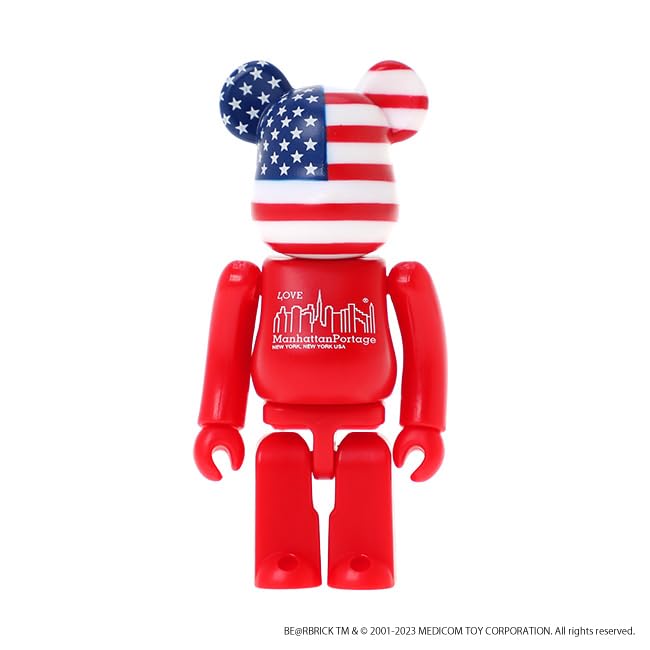 Manhattan Portage MP2236BEARBRICK23 Townsend Backpack with BEARBRICK 2023 Black, Large