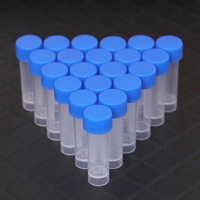 50/20/10 buc 5ml Tuburi de Testare din Plastic Gradate pentru Chimie Fiole Dopuri de Etanșare Recipient Pachet pentru Birou Școală Materiale Chimice