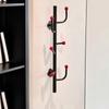 4/6 Hooks Cap Holder Saving Space Wall Hooks Durable Wall Mounted Coat Rack  Bedroom