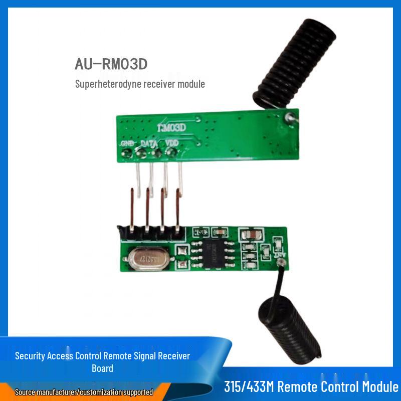 433 MHz Low Power No-Decoding Receiver Module for Low-Frequency Signal Transmission