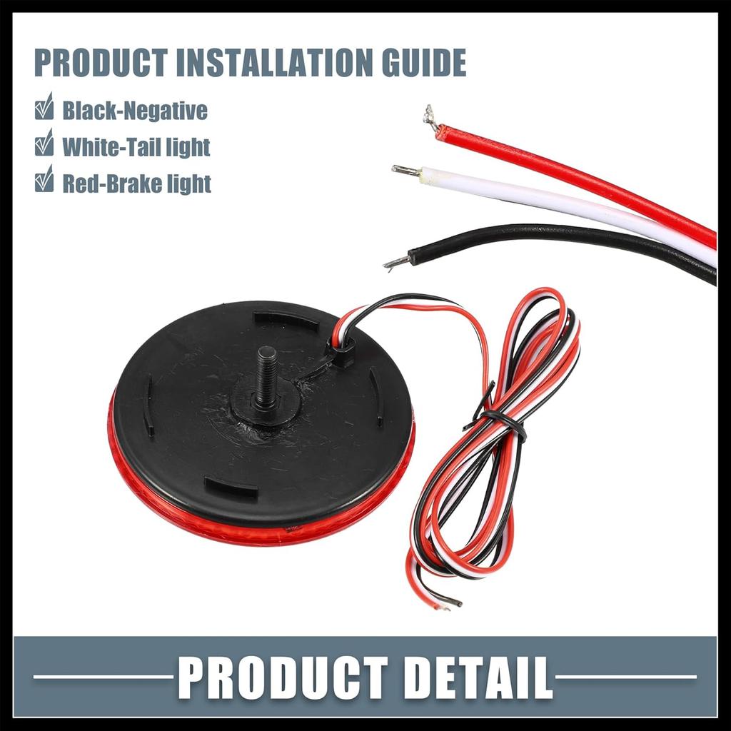 Rear Bumper Reflector Fog Brake Tail Light 81910-02040 8191002040 Red LED for Toyota Corolla 2009-2010 Plastic Red Lens (Set of 2) Durable Material