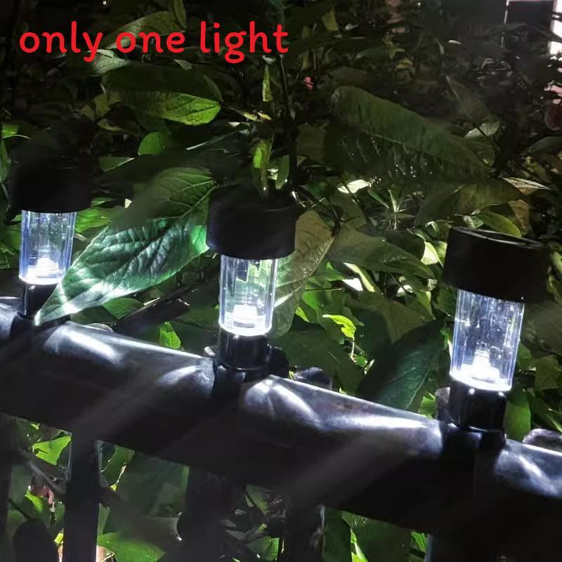 Solar Garden Lamp With Waterproof Ip44 For Outdoor Night Lighting White