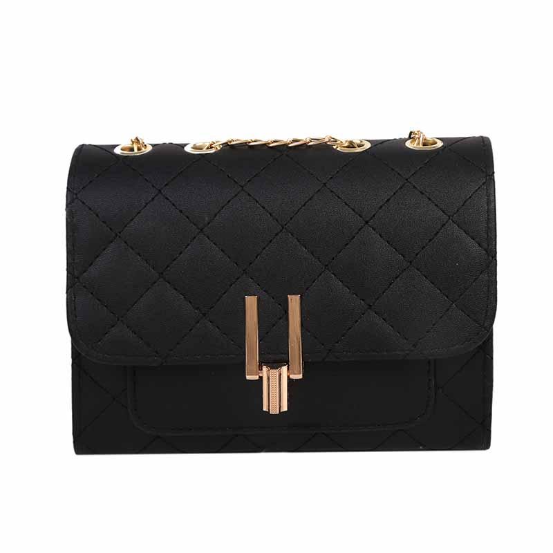 

omen s bag new bag autumn and winter creative messenger bag fashion shoulder chain bag diamond women s bag чорний