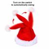 Electric Christmas Hat Plush Singing Dancing Santa Hat Funny Light Up Swing Velvet Hat