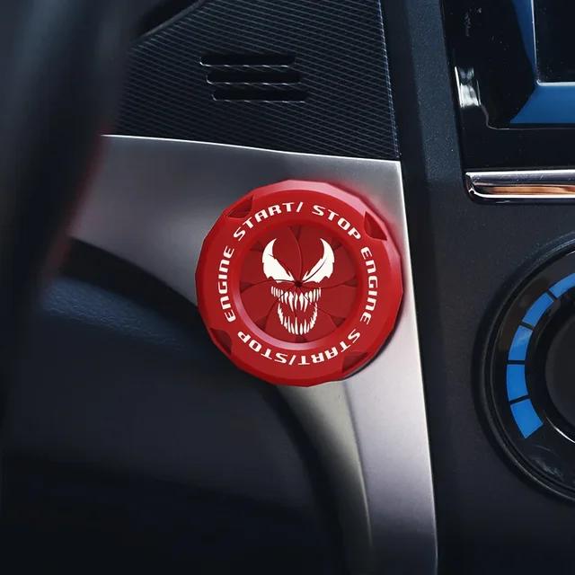 

Автомобіль Onekey Start Stop Кнопка Кришка Декор Наклейка Перемикач запалювання двигуна Захисний чохол Мотоцикл Інтер єр автомобіля StartRing