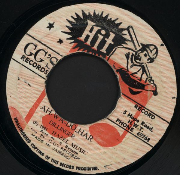 

7inch Record DILLINGER AhWaDoHar NONE Hit 1981 Jamaica Reggae Ska Dub Used