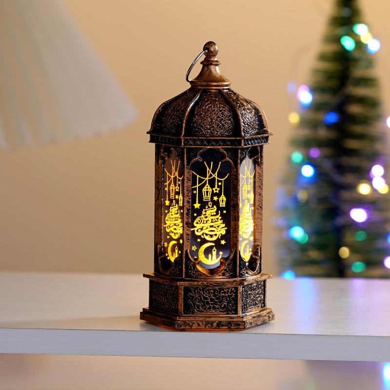 Muslim Ramadan Lantern Eid Led Night Light  Ramadan Decoration Moon Star Glowing Light Islamic Eid Al Adha Gift
