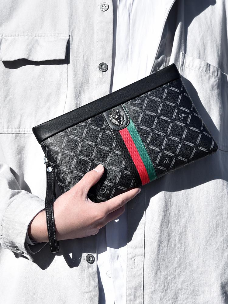 Luxury Men's Business Casual Clutch Bag - Stylish Large-Capacity Envelope Handbag