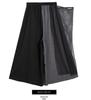2025 Autumn/Winter Niche Fashion Elastic Waist Patchwork Wide-Leg Culottes Plus Size