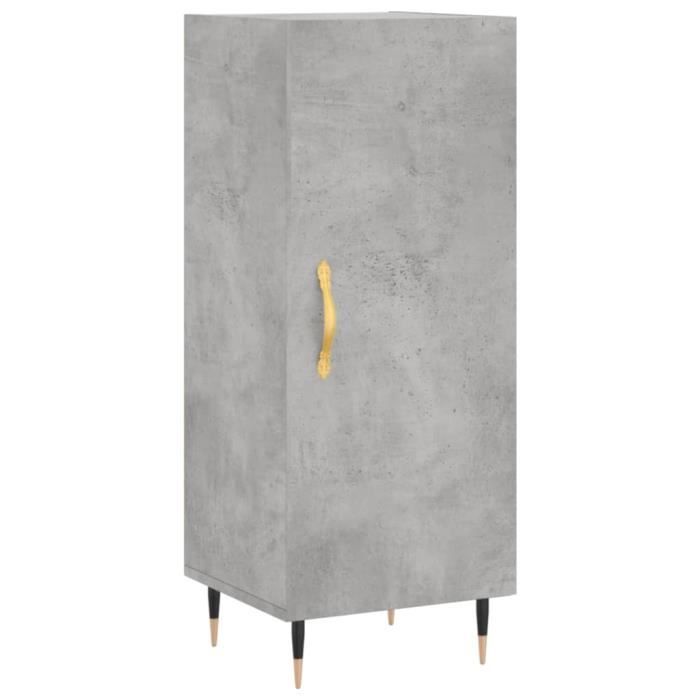 VidaXL Buffet Concrete Grey 34.5x34x90 Cm Engineered Wood 828520