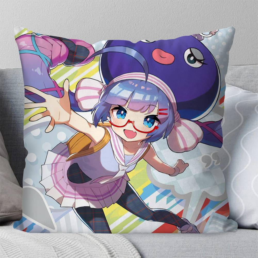 Virtual Singer OOtomachi Una Pillow Case Fashion Square Pillowcase Bedroom Sofa Room Ins Decoration Leisure