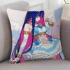 Anime Panty And Stocking With Garterbelt Soft Comfortable Pillow Case Cartoon For Sofa Office Retro Decor Protective Cover