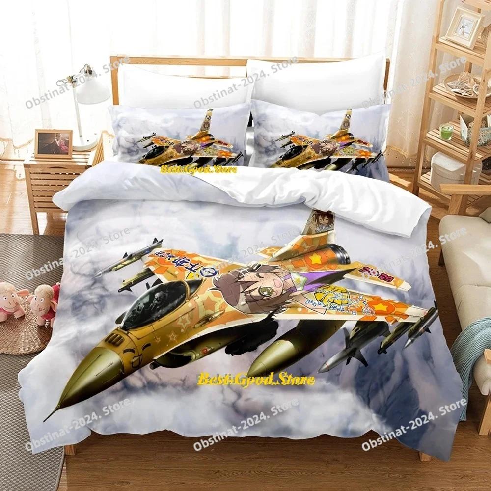 Set Biancheria da Letto Lucky Star Konata Singolo Piazza e Mezza Matrimoniale King Size Set Letto Adulto Bambino Camera da Letto Set Copripiumino Set Lenzuola Anime 3D