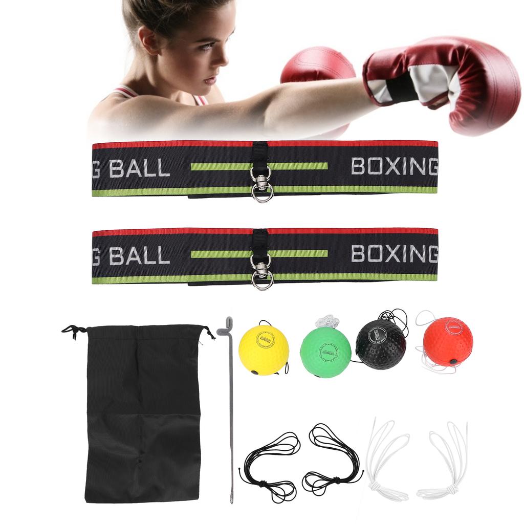 Boxing Reflex Ball for Adjustable Headband Reflex Ball Set for Hand Eye Coordination Training