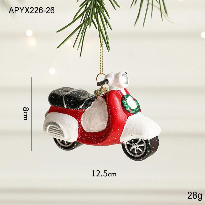 Christmas Colored Shaped Ball Christmas Tree Decor Pendant Christmas Gift Bag Car House Snowman Garland Pendant Christmas Decor