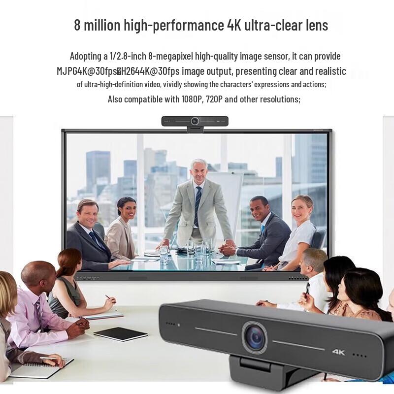 Hikvision 4K AI Auto-Framing Conference Camera CN plug (adapter included)