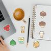 50 Niedliche Stil Lebensmittel Graffiti Aufkleber Kreative Lebensmittelaufkleber Wasserbecher Handy Wasserdichte Dekorative Aufkleber