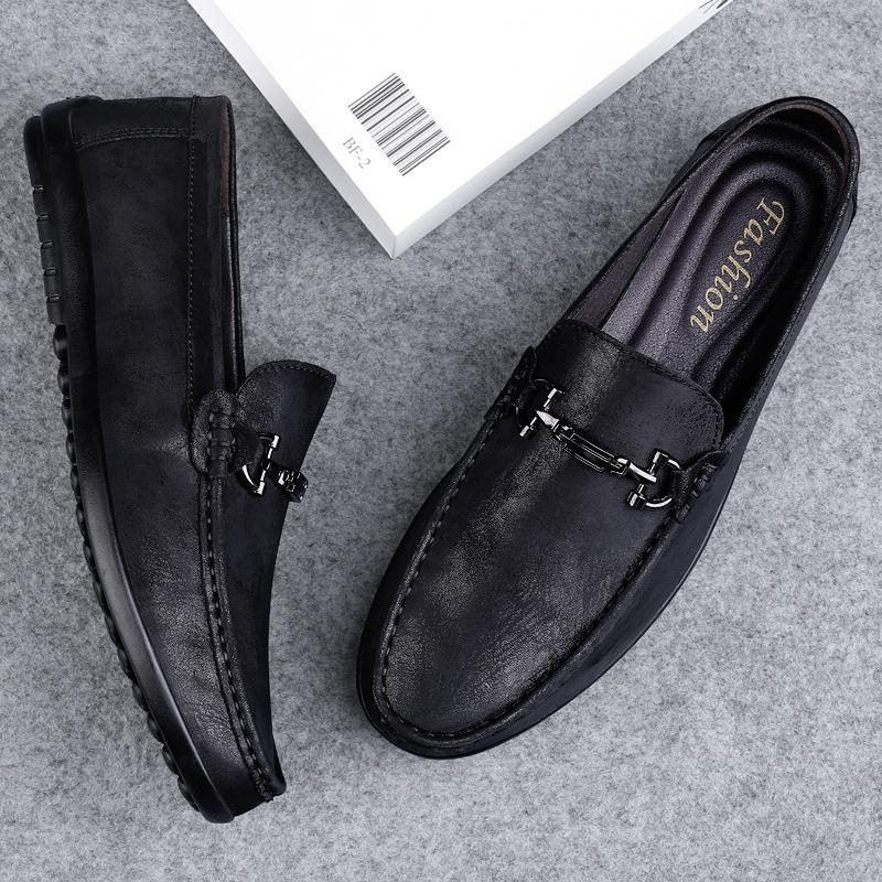2024 Genuine Leather Men Casual Shoes Luxury Elegantes Mens Loafers Moccasins Breathable Slip on Driving Shoes Plus Size 37-46