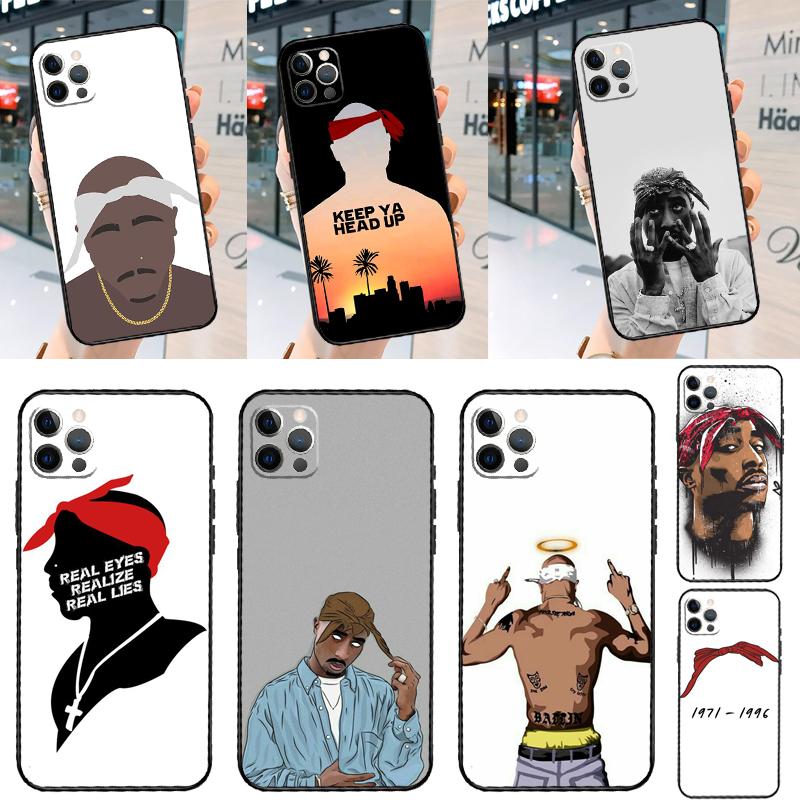 2Pac TuPac Shakur Phone Case For iPhone 14 15 16 Pro Max 11 12 13 Pro X XR XS Max Plus Soft Cover