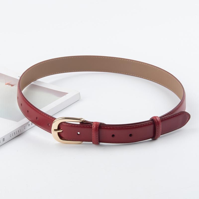 All-match Casual Genuine Leather Women's Belt Cowhide Casual Pants Jeans Decoration Women's Spring and Summer Belt