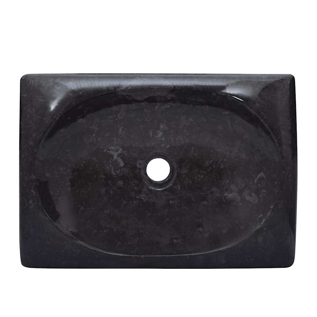 Black Wash Basin 50 X 35 X 10 Cm Marble