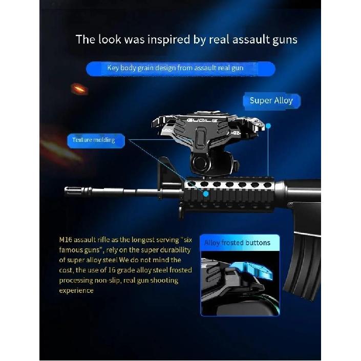 GT02 Mobile Phone Game Trigger Gamepad Joystick 6-Finger Aim Shooting L1 R1 Key Button Game Fingertips For PUBG Game Controller 5