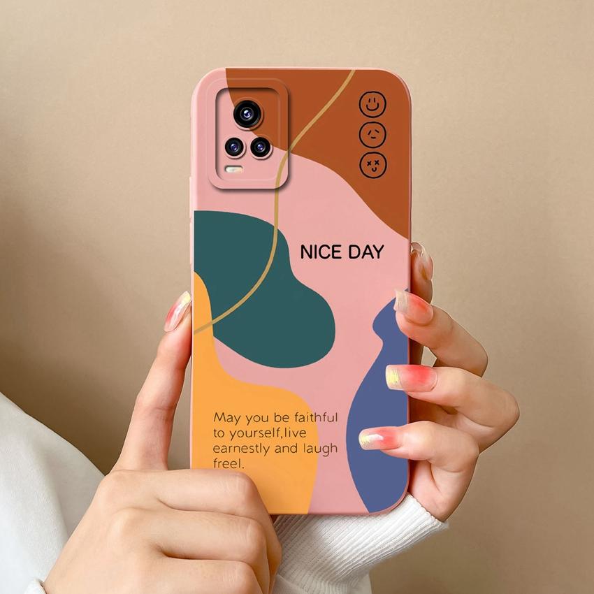 Casing For Vivo V20 S19 Y75 S16 V17 Y77 Simple Green Checkered Patterns Silicone Phone Case High Quality Anti Slip Protection For Vivo Cellphone Shell