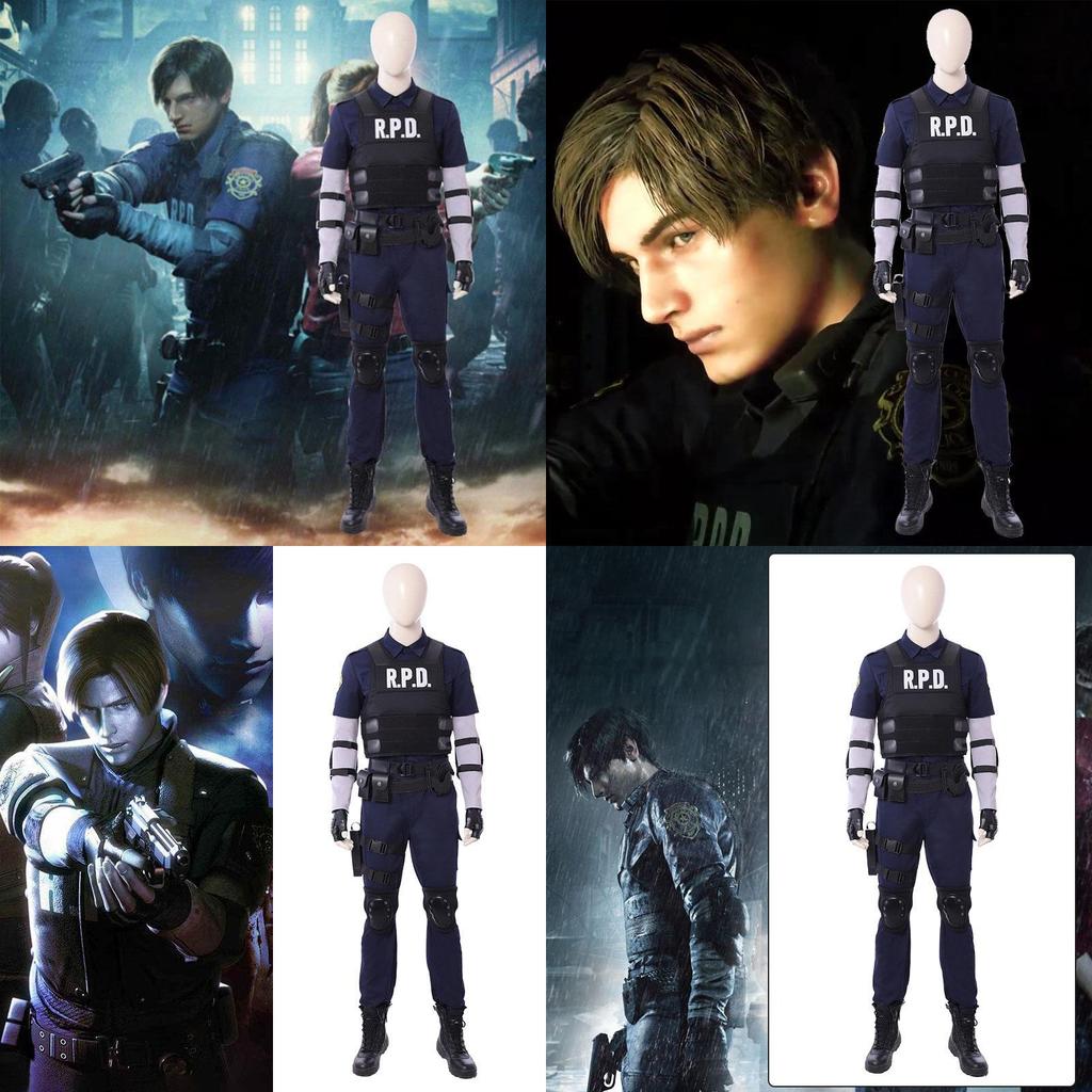 Evil 2 Resident Remake Biohazard Re2 Leon Scott Kennedy Cosplay Police Costume