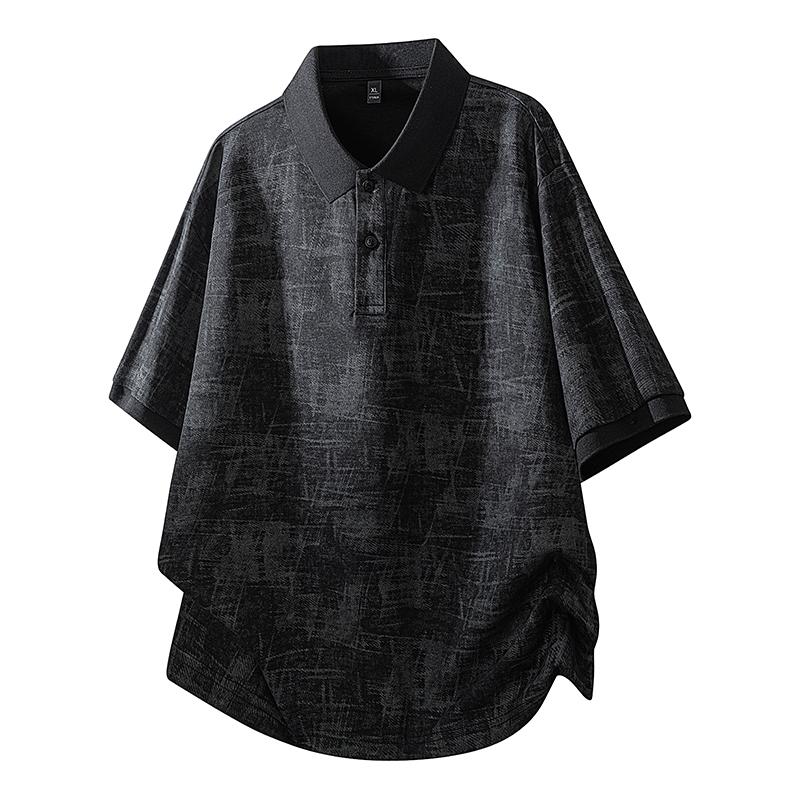 Men's Summer Loose-Fit Short-Sleeved T-Shirt Polo Shirt