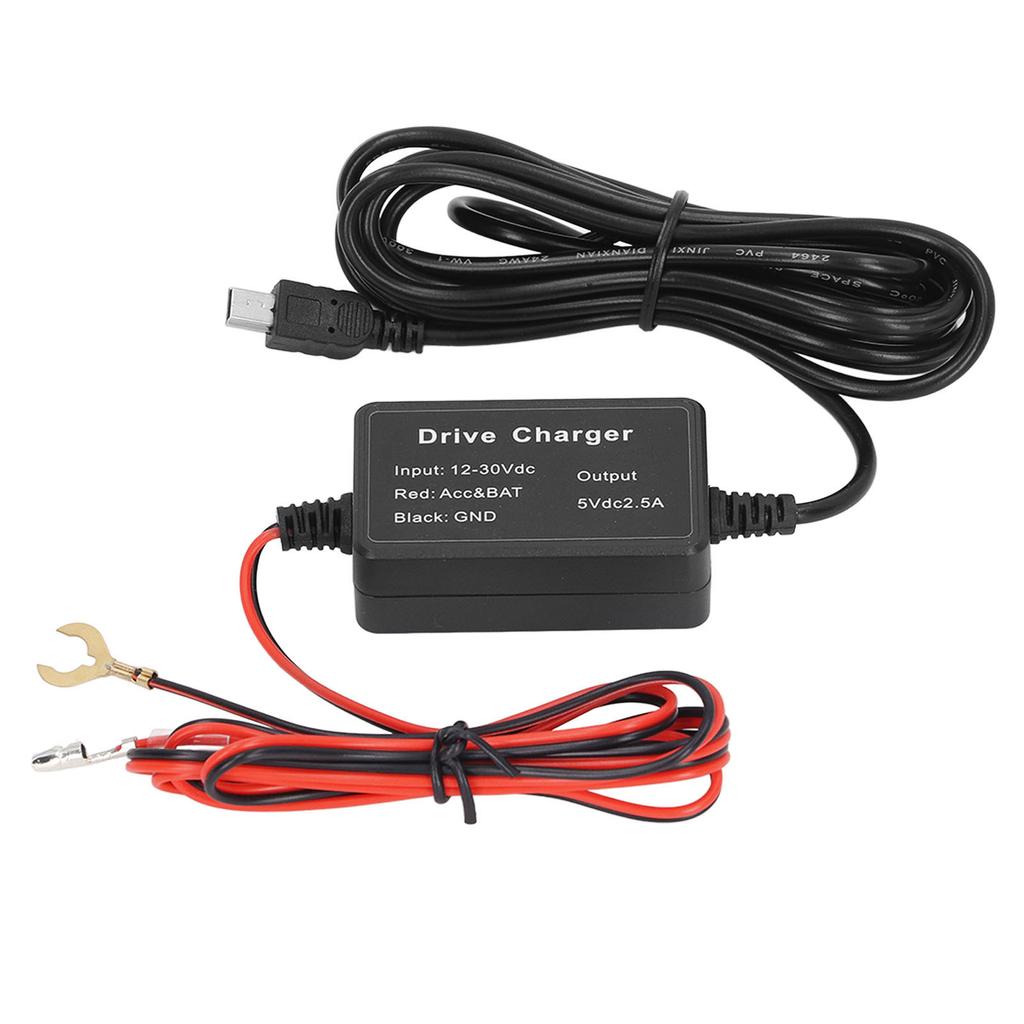 Dash Cam Hardwire Kit High Security 24h Surveillance for Mirror Cam GPS Navigator Radar Detector