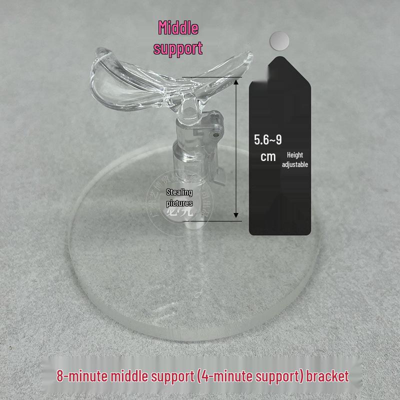 Adjustable Stainless Steel Doll Stand for 30cm to 60cm BJD Dolls with Multiple Support Points