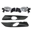 For Honda Accord Crosstour 2010 2011 2012 Car Front Bumper Fog Light Daytime Running Drive Lamp Cover Frame Lid Without Bulb