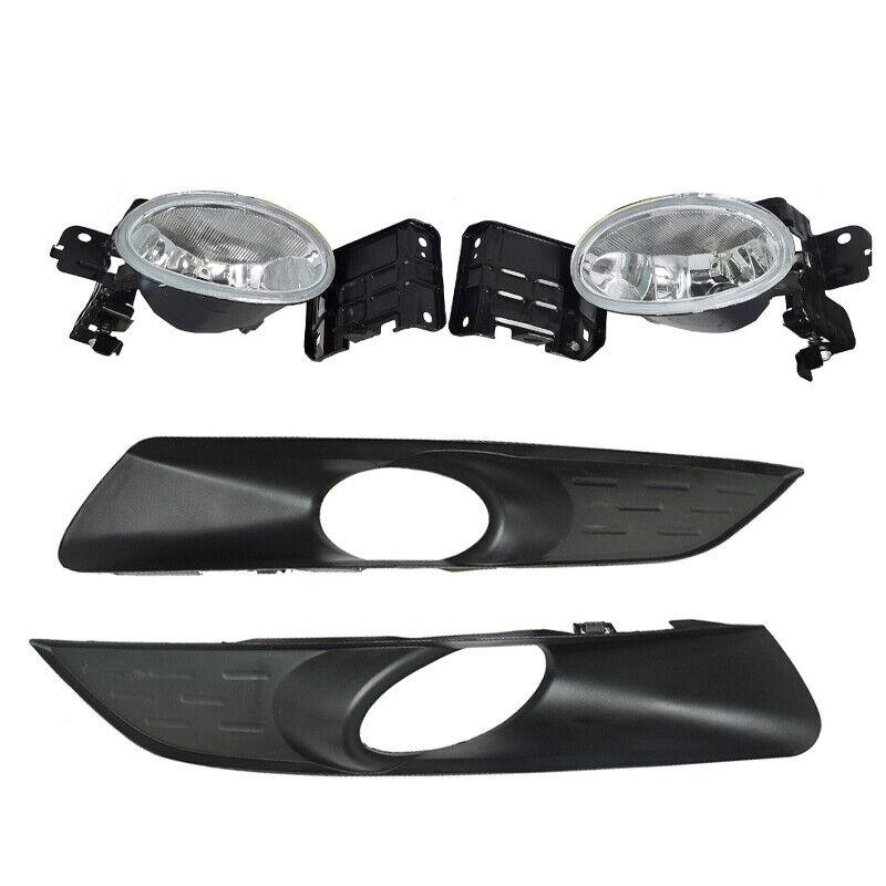 For Honda Accord Crosstour 2010 2011 2012 Car Front Bumper Fog Light Daytime Running Drive Lamp Cover Frame Lid Without Bulb