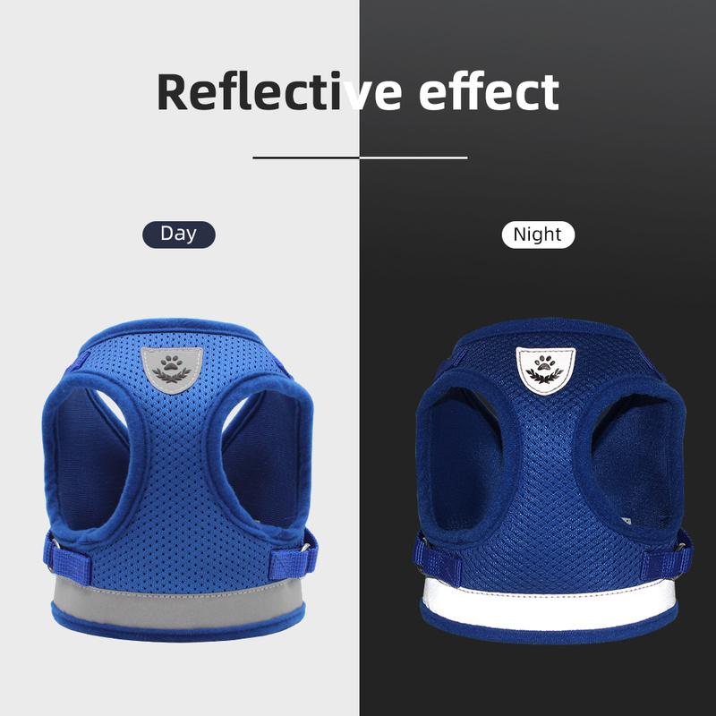 Ρυθμιζόμενο αντανακλαστικό γιλέκο με λουρί για λουρί με ρυθμιζόμενο σκύλο για κουτάβι