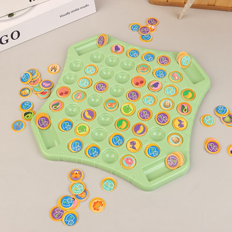 1 Set Children Adult Social Table Game Animal Flip Chess Fun Memory Game Board Games Parent-Child Interactive Family Party Toys