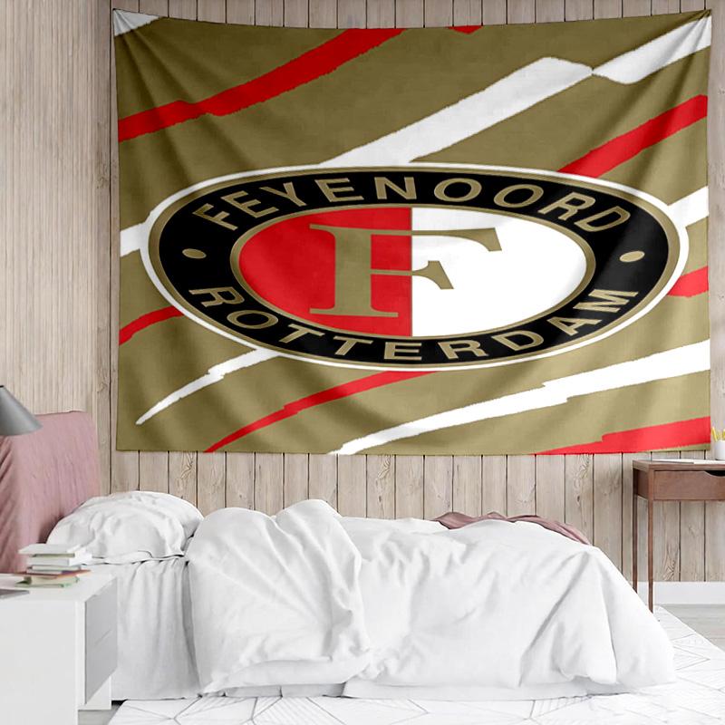 1 ST Feyenoord Rotterdam Logo Wandkleed, Uniek Ontwerp Wandkleed, Geschikt voor Slaapkamer, Woonkamer, Speelkamer, Hartverwarmende Vakantiecadeaus
