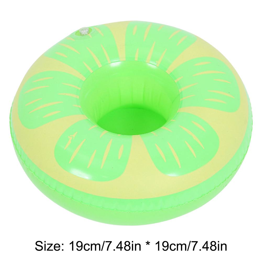 Float Beer Drink Tray Inflatable Swimming Pool Drink Cup Stand PVC Cooler Table Party Supplies for Pool Beach Swimming
