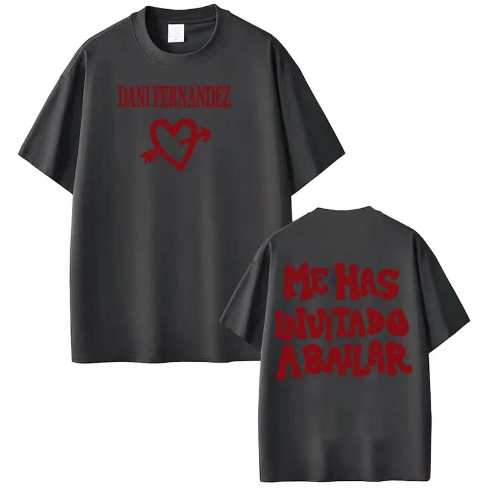 Unisex's Women High-quality T-shirts Rapper Dani Fernandez Fashion Graphics Tees Summer Cotton Casual Oversized T-shirts Fan Gifts