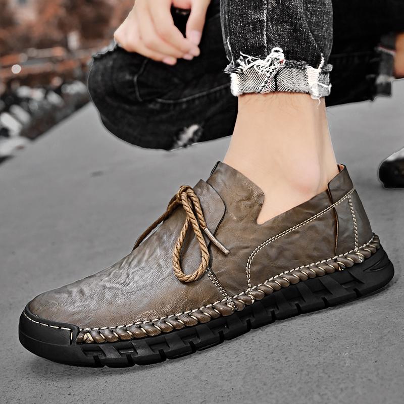 Pantofi de primăvară pentru bărbați din piele Pantofi sport noi, versiunea coreeană, pantofi casual pentru bărbați, pantofi la modă pentru bărbați, pantofi de bord pentru bărbați