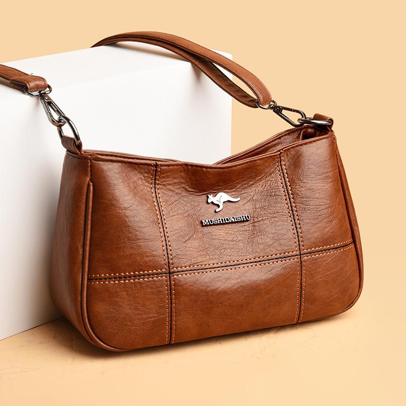 Ladies middle-aged mother bag 2025 spring new versatile shoulder messenger bag texture small square bag women