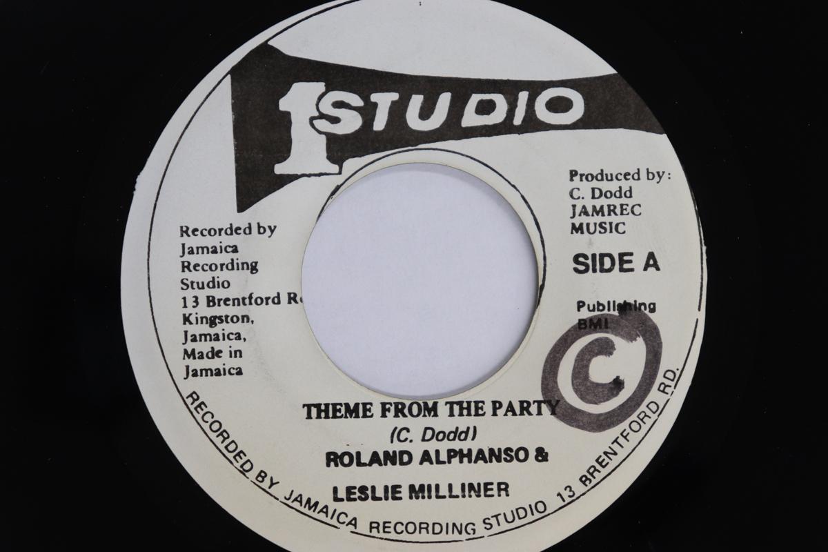 

7inch Record ROLAND ALPHANSO, LESLIE MILLINER / - Theme From The Party / New Lover NONE STUDIO ONE Jamaica Reggae, Ska & Dub Used