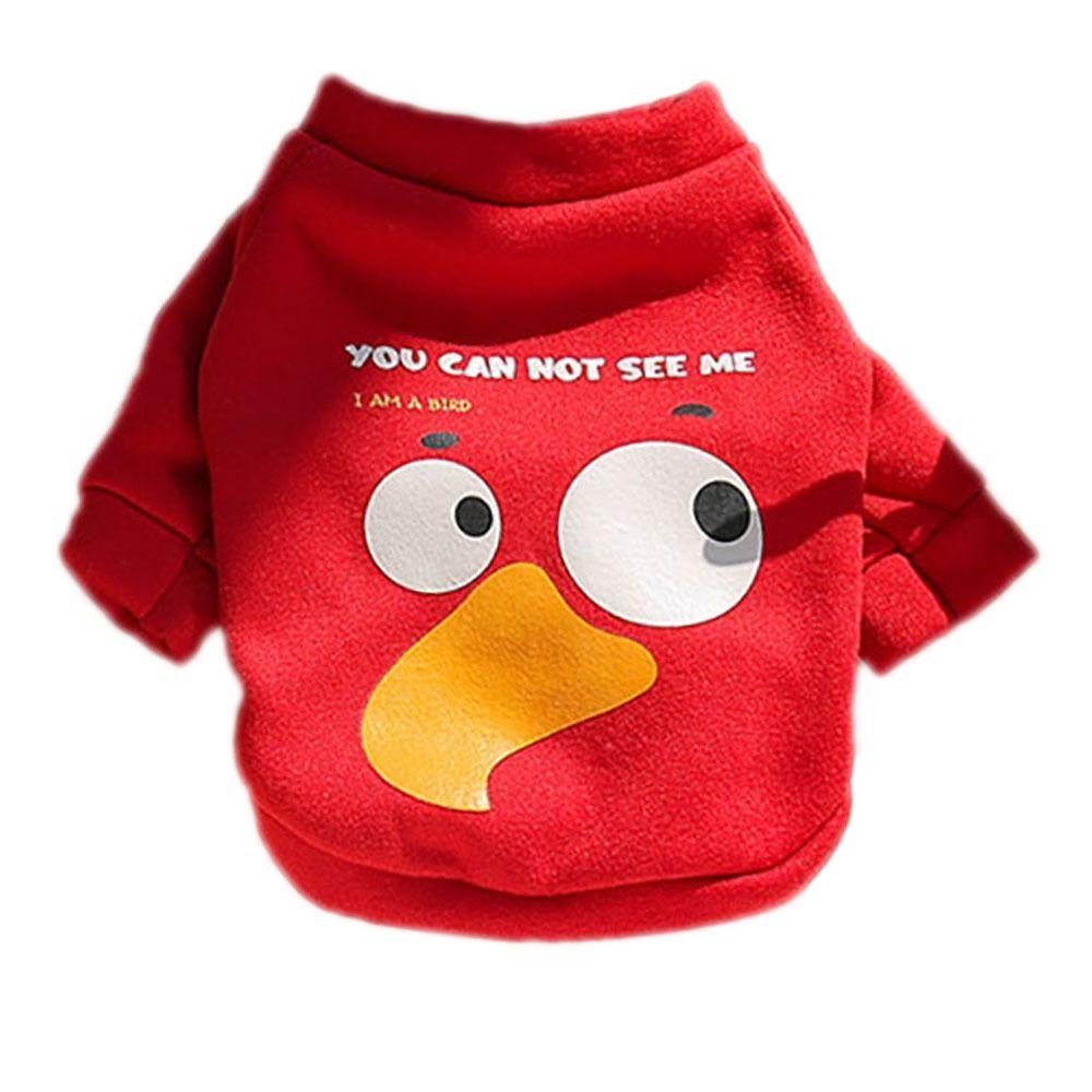 

Пуловер для питомца разных размеров, зимняя теплая одежда для питомца, высококачественные топы-утеплители для питомца S красный