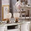 Beads Apples Modern Table Centerpiece Decor Artificial Fruit Figurine Statue Crystal Ornament for
