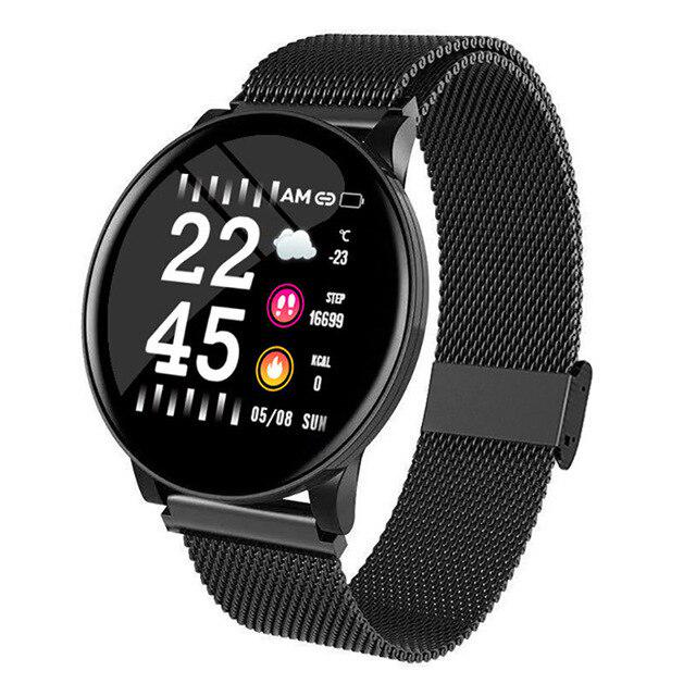 Reloj inteligente deportivo W8, pulsera redonda con Bluetooth