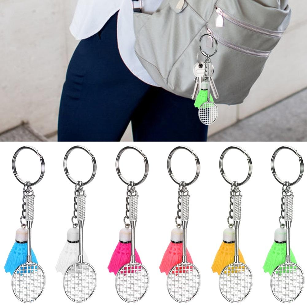 6pcs Compact Size Mini Keyring Pendant Lightweight Material Sports Keychain For Sports Lovers