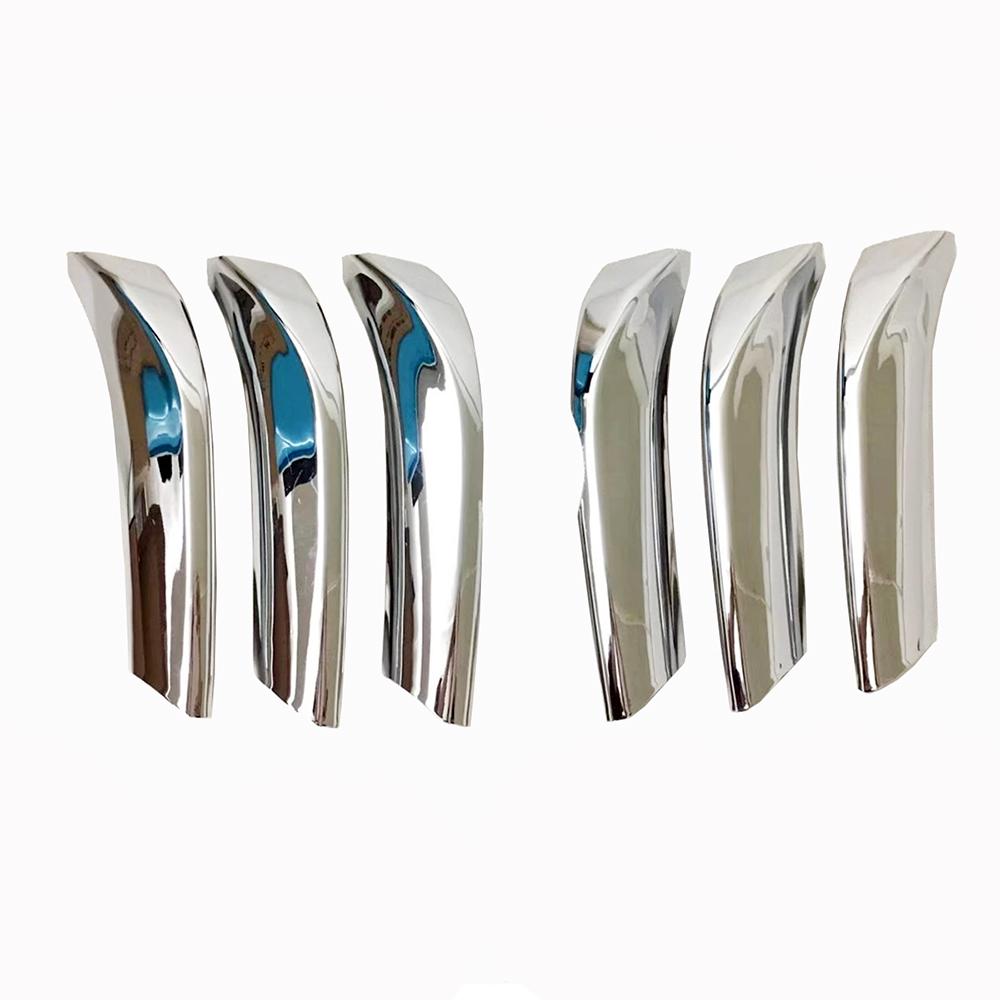 Chrome ABS Front Net Grille Trim Cover Decoration Frame Accessories for Toyota Land Cruiser Prado 150 2010 2011 2012