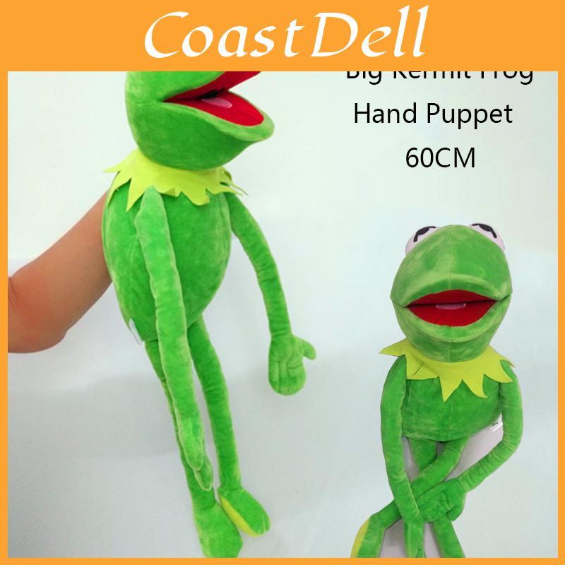 Urocza 60cm Żaba Kermit Duża Lalka Pacynka Na Całe Ciało Miękka Pluszowa Zabawka Dla Dzieci