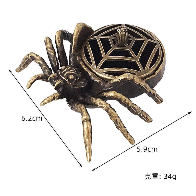

Spider Shaped Incense Holder Buddhist Utensils Creative Buddha Incense Holder Copper Office Desktop Decorations Home Decoration