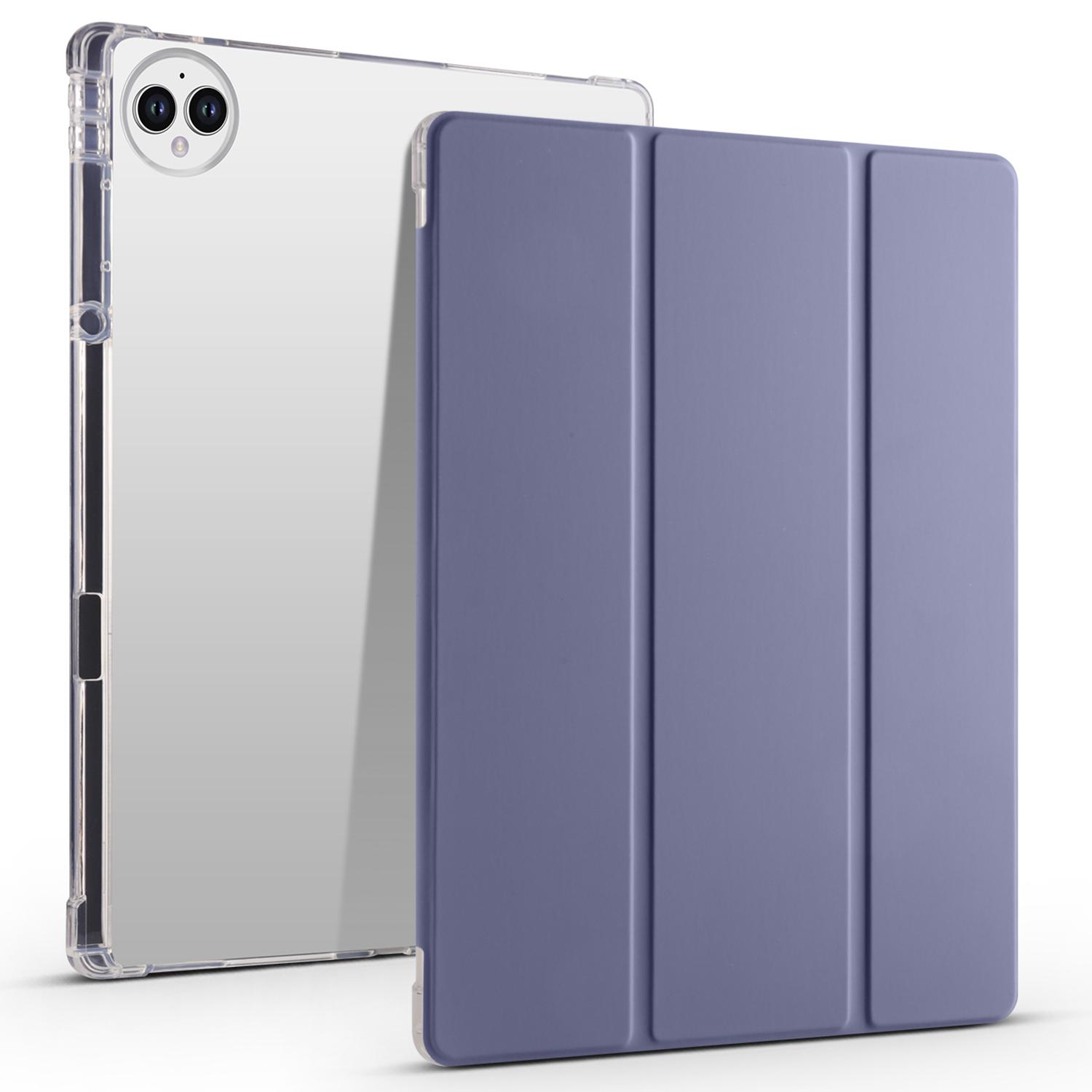 

For Huawei MatePad Pro 13.2 Tablet Leather Case Tri-fold Stand Pen Slot Cover Purple